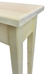 46" Narrow Shaker Sofa Table Unfinished - Tapered Leg Generic