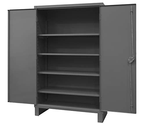 Durham Extra Heavy Duty Welded 12 Gauge Steel Lockable Storage Cabinet, HDC-244878-4S95, 1200 lbs Shelf Capacity, 24" Length x 48" Width x 78" Durham