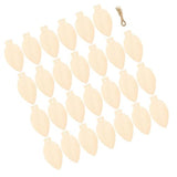 VOSAREA 50pcs Light Bulb Wood Cutouts Christmas Unfinished Wooden Light Bulbs Light Bulb Shaped Wood Ornaments Xmas Tree Hanging Embellishments VOSAREA