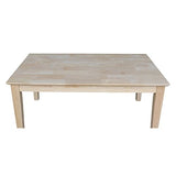International Concepts Tall Shaker Coffee Table, Unfinished IC International Concepts