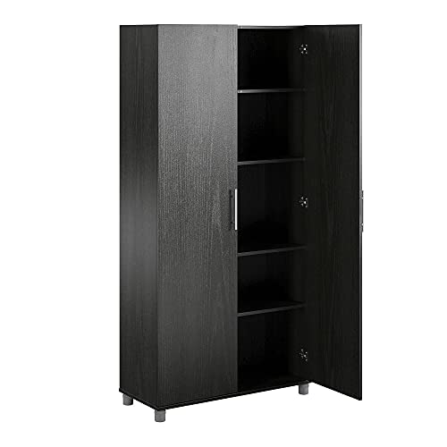 SystemBuild Evolution 36" Utility Storage Cabinet, Black Oak SystemBuild