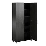 SystemBuild Evolution 36" Utility Storage Cabinet, Black Oak SystemBuild