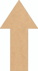 Wooden Arrow 8" Shape, Unfinished Wood 1/4" MDF Arrow Craft Cutout NEXTCraft