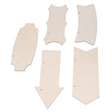 HERCHR Unfinished Wood Ornaments, 10 Pieces Unfinished Wood Sign Unfinished Wood Crafts Wood Blocks for Crafts Unfinished Unfinished Wood Cutting HERCHR