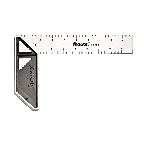 Starrett K53-8-N Stainless Steel Carpenters Try Square, 8-inch Length - WoodArtSupply