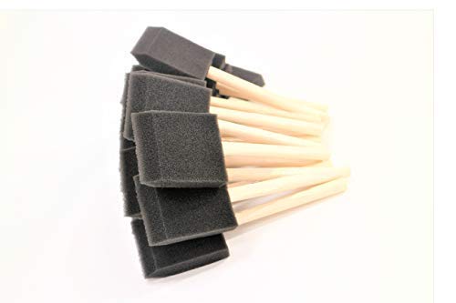 PANCLUB Foam Paint Brush Set 2 inch, Sponge Brush Paint 20 Pack with Wood Handles,Great for Art, Varnishes, Acrylics, Stains, Crafts PANCLUB