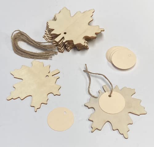 Factory Direct Craft Set of Unfinished Maple Leaf Cutout Place Cards Kit for Thanksgiving Tables and Autumn Wedding Receptions Factory Direct Craft