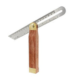 Aracombie Adjustable T-Bevel Gauge with Locking Button,T Bevel Sliding Angle Guage,Carpenter Square Measurement Tool Hardwood Handle with Metric and Aracombie