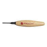 FLEXCUT Micro Shallow U-Gouge, Razor Sharp High Carbon Cutting Blade, 1.5 mm for Miniature and Fine Detail Work (MT23) FLEXCUT