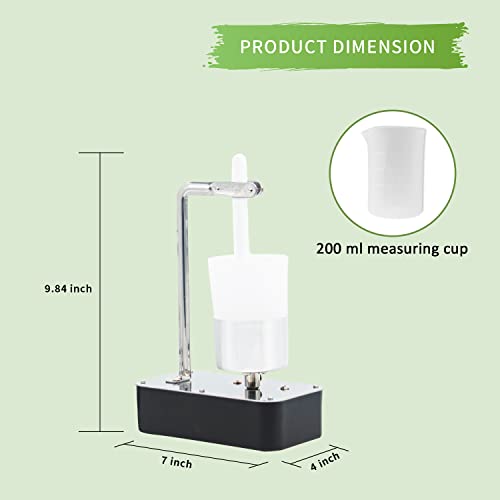 QXCSF Epoxy Resin Mixer, 200ml Large Capacity Electric Tumble Mixer  Stainless Steel Stirrer Tumbling Machine with Mixing Stick and 2 Silicone  Cups