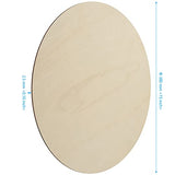 Round Wood Circles, SEHOI 24 PCS 15 Inch Wood Slices, Unfinished Blank Wooden Rounds Slice Wooden Cutouts for Crafts, Door Hanger, Wall Art, DIY and SEHOI