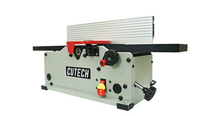 Cutech 40160HB 6-Inch Spiral Cutterhead Benchtop Jointer with 12 Tungsten Carbide Inserts, 30-Inch teflon Coated Tables, and 2-1/2-Inch Dust Port - WoodArtSupply