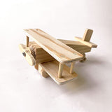 Kisangel Toddler Toys Boy Toys Boy 2 Sets Wooden Airplane Craft Model 3D Unfinished Puzzle DIY Fun Educational Figurine Construction Hobby to Build Kisangel