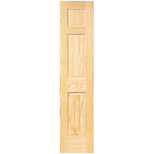 6-Panel Solid Pine Interior Door Slab (18x80) - WoodArtSupply