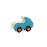 B. toys- 6 Little Wooden Toy Cars- Free Wheee-Lees- Vehicles- Colorful Car Play Set for Toddlers, Kids- 1 Year + B. toys
