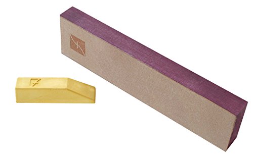 Flexcut PW14 Knife Strop, with 1 Ounce Bar of Flexcut Gold Polishing Compound, 8 X 2 Inch Leather Surface FLEXCUT