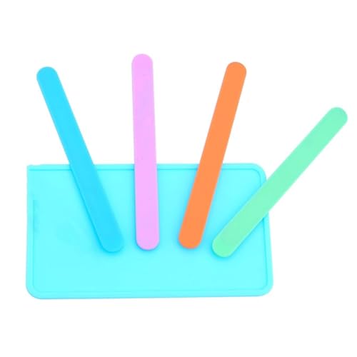 4 PCS Silicone Stir Sticks, Reusable Silicone Popsicle Sticks for Mixing Resin, Epoxy, Liquid, Paint, Making Glitter Tumblers(4-Silicone Stir Stick) LFSUM