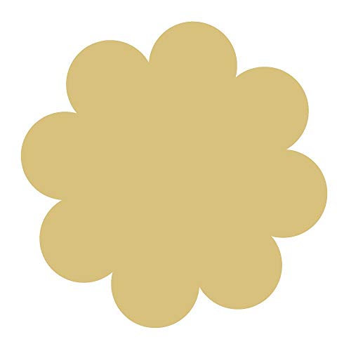 Flower Cutout Unfinished Wood Spring Flower Garden Seasonal Door Hanger MDF Shape Canvas Style 7 (6") Diverse Woodworking