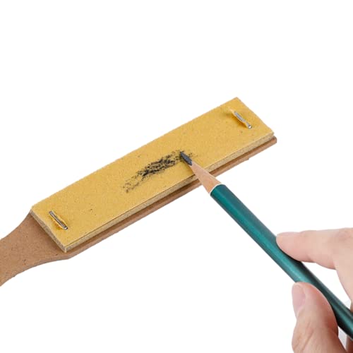 Sandpaper Sharpener,3-Pack Sketch Sandpaper Pencil Sharpeners 6.2x0.9" Pointer Art Drawing Tool Pastel Sticks Drawing Tool for Artist Sketch Beginner Sliverdew