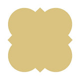 Quatrefoil Cutout Unfinished Wood Home Decor Flower Everyday Decor Door Hanger MDF Shaped Canvas Style 2 (12") Diverse Woodworking