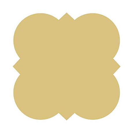 Quatrefoil Cutout Unfinished Wood Home Decor Flower Everyday Decor Door Hanger MDF Shaped Canvas Style 2 (12") Diverse Woodworking