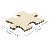 Blank Puzzle with 24 Pieces, Each Piece is Unique, Blank Wooden Jigsaw Puzzles with Puzzle Tray for Crafts & DIY, Make Your Own Puzzle 11.7x8.8 MoinKidz