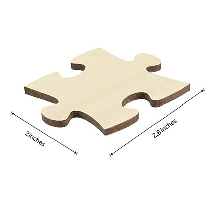 Blank Puzzle with 24 Pieces, Each Piece is Unique, Blank Wooden Jigsaw Puzzles with Puzzle Tray for Crafts & DIY, Make Your Own Puzzle 11.7x8.8 - WoodArtSupply