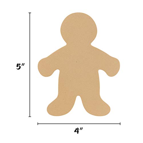 Hygloss Products People Paper Cut Outs Culturally Diverse Family, Cardstock, 5" Wee Kid-24 ct, 5-Inch, Assorted 24 Count Hygloss