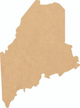 Unpainted Maine State Wood Shape, Unfinished 12'' Wooden State Laser Cut Craft Cutout, DIY NEXTCraft