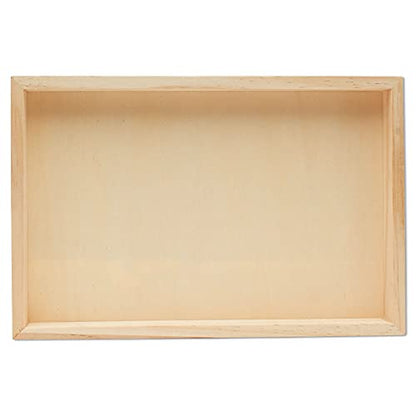 Wood Canvas Cradled 8 x 12 inch, Pack of 3 Blank Wood Panels for Painting, DIY Signs, Framing, Shadow Box, & Tray Crafts, by Woodpeckers