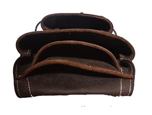 Zeluga 20-148 10 Pocket Top Grain Leather Tool Bag, Oil Tan Zeluga