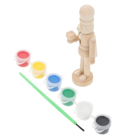 Anneome Easter Nutcrackers Nutcracker Puppet Kids Nutcracker Unpainted Walnut Soldier Baby Toddler Toys Nutcrackers Christmas Decor Toddler Jewelry Anneome