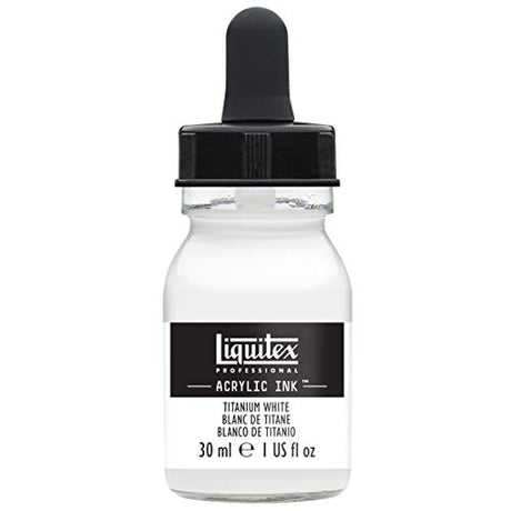 Liquitex Professional Acrylic Ink, 1-oz (30ml) Jar, Titanium White Liquitex