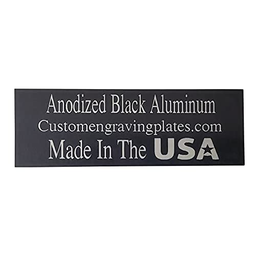 Engraving Plates Blank Anodized Aluminum Assortment 15 Piece, 3-Thicknesses, Black Double Sided Custom Engraving Plates