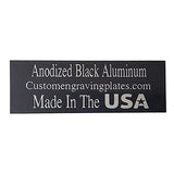 Engraving Plates Blank Anodized Aluminum Assortment 15 Piece, 3-Thicknesses, Black Double Sided Custom Engraving Plates
