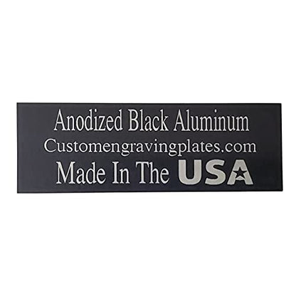 Engraving Plates Blank Anodized Aluminum Assortment 15 Piece, 3-Thicknesses, Black Double Sided
