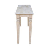 International Concepts Java Console or Sofa Table Unfinished IC International Concepts