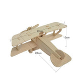 Ipetboom 1Pc Wood Airplane, Model Airplanes Kits Wooden Airplane Creative Craft Puzzles Airplane Models Wood DIY Craft Kit Building Toys for Kids Ipetboom