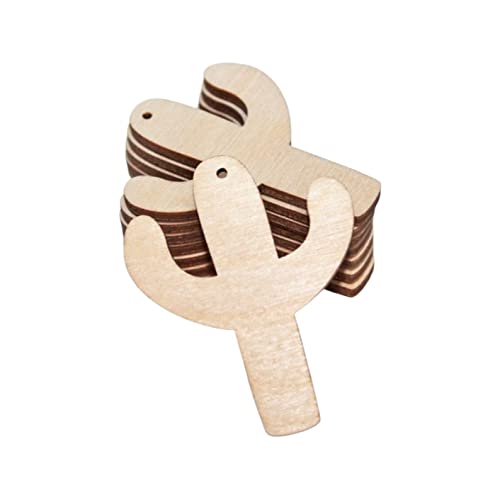 ALL SIZES BULK (12pc to 100pc) Unfinished Wood Wooden Laser Solid Cactus Dangle Earring Jewelry Blanks Charms Shape Crafts Made in Texas Texan Wood Crafts