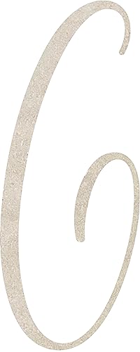 Wall Letter 9 Inch G, Alphabet Craft Blank Wall Hanging Decorative Cutout, Unfinished Wood Letters,Rebeca Font Small Shape NEXTCraft