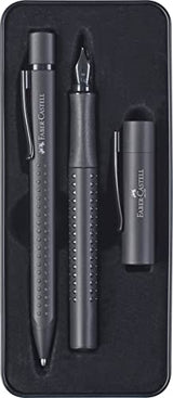 Faber-Castell Grip Edition Fountain Pen and Ballpoint Pen Set - All Black Faber-Castell