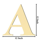 Dvobez 12 Inch Wooden Letters, Solid Wood Letters for Wall Decor, Smooth Surface Wood Letters for Wall Decor, Unfinished Wooden Letters for Home Wall Dvobez