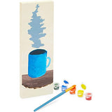 6 Pack Unfinished Wood Canvas Boards for Crafts, Wooden Panels for Painting (4 x 12 in) Bright Creations