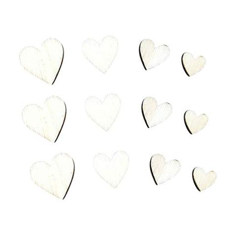 Healifty 300pcs Blank Wood Slices Wood Slab Crafts Unfinished Wood Shapes Unfinished Wood Slices Rustic Wedding Decor Valentine Wooden Crafts Wood Healifty