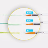 MEEDEN Miniature Detail Paint Brushes, 2/0 3/0 0 Small Fine Tip Paintbrush Set for Acrylic Watercolor Painting, Model Paint Brush for Craft, Nail MEEDEN