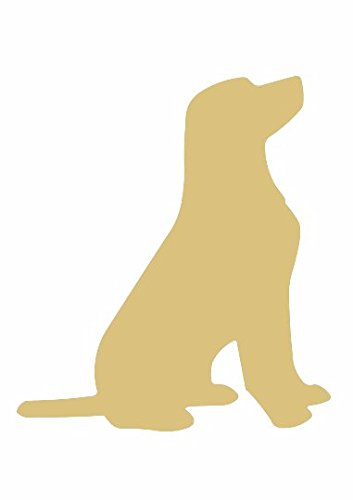 Dog Cutout Unfinished Wood Animal Everyday Decor Dog Lover Door Hanger MDF Shape Canvas Style 1 (12")