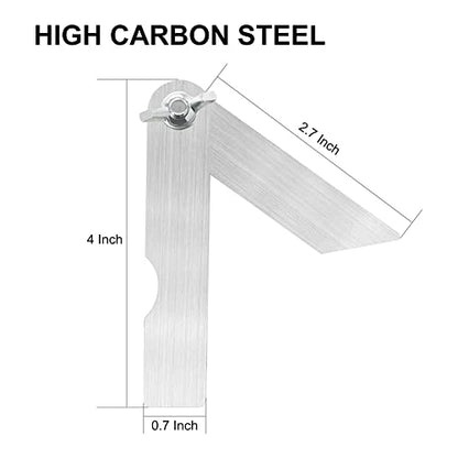 ALOEU Sliding T-Bevel Gauge Protractor 4 Inch Mini Bevels Angle Adjustable Carpenter Bevels Finder for Woodworking - WoodArtSupply