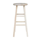 IC International Concepts International Concepts Round Top Stool-29 Seat Height, Unfinished Stool, 29-inch IC International Concepts