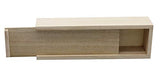 Creative Hobbies® Unfinished Wooden Pencil, Pen, Stash, Trinket Storage Box with Slide Top Creative Hobbies