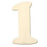 4" Wooden Number 4mm Thick About 3-1/4" Wide Number (5) Unfinished Plywood Number The Crafts Outlet